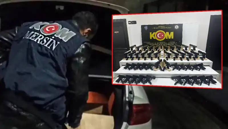 Mersin'de Şaşırtan Baskın: Otomobil Yerine Silah Deposuna Dönüştü
