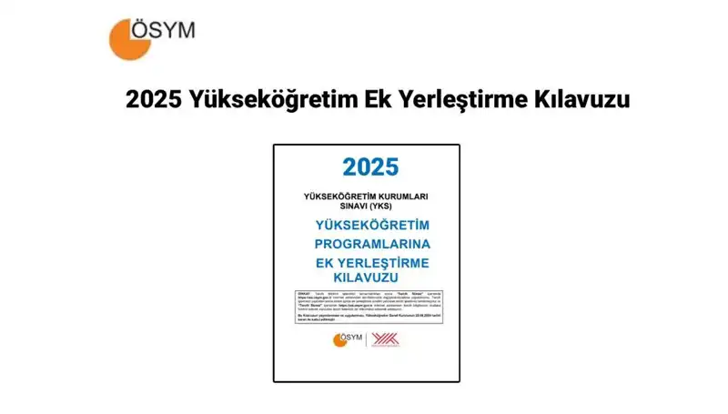 2025 Yükseköğretim Ek Yerleştirme Kılavuzu: YKS Ek Tercih Süreci