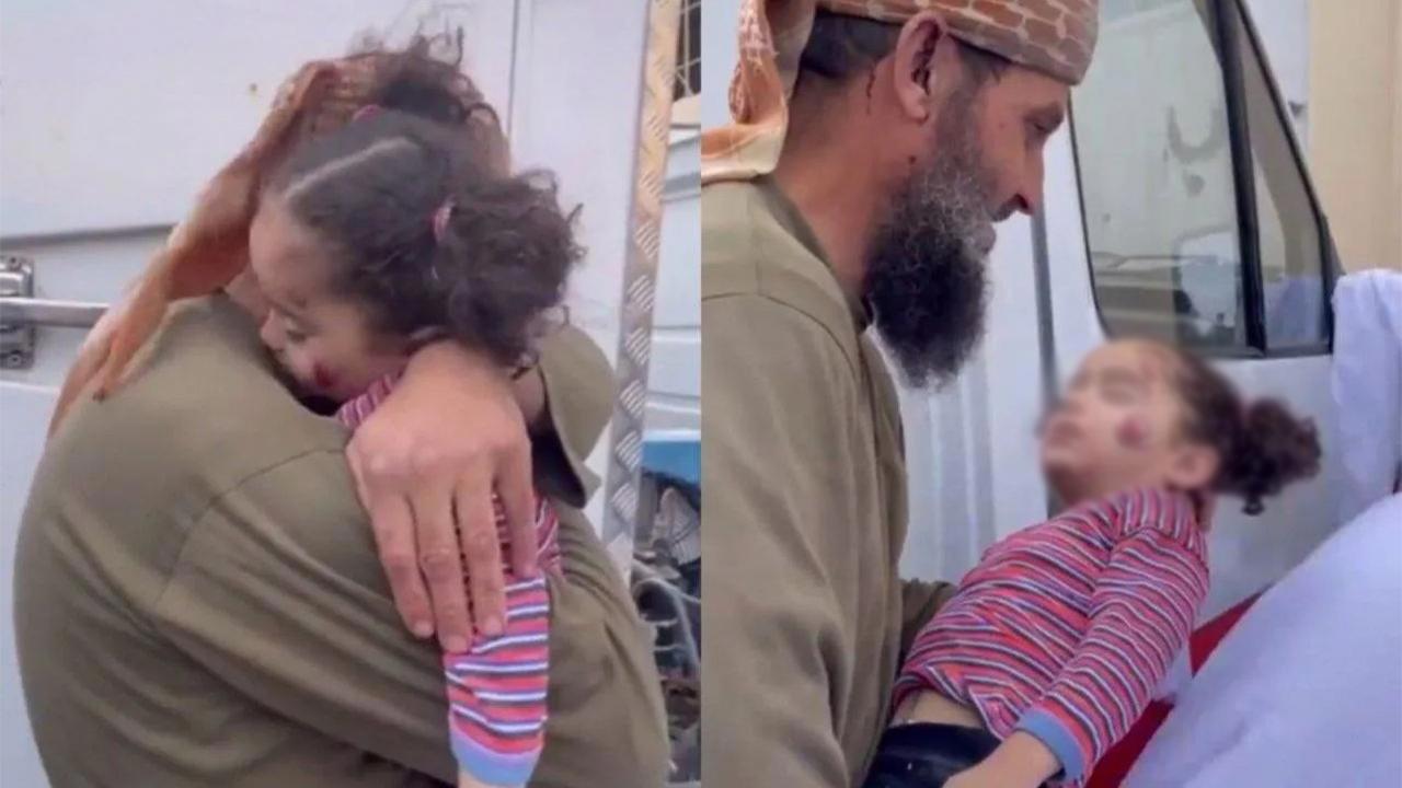 Torunuyla vedalaşan şehit dede