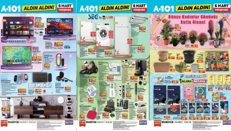 A101 6 Mart Aktüel Ürünler Kataloğu: İndirimle Dolu Elektronik ve Mutfak Ürünleri