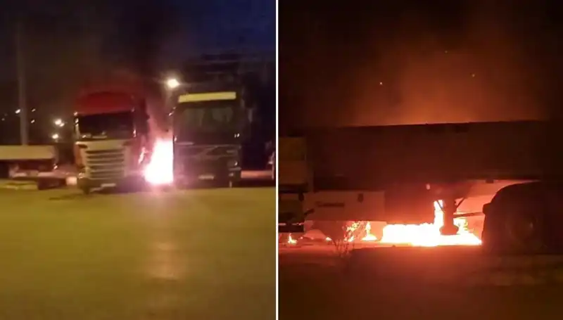 Park Halindeki Tırları Ateşe Vernenler Yakalandı: Olayın Perde Arkası